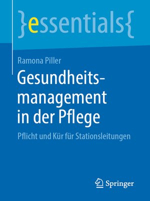 cover image of Gesundheitsmanagement in der Pflege